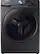 Front. Samsung - Open Box 4.5 Cu. Ft. 10-Cycle High-Efficiency Front-Loading Washer with Steam - Black stainless steel.