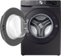 Alt View Zoom 11. Samsung - Open Box 4.5 Cu. Ft. 10-Cycle High-Efficiency Front-Loading Washer with Steam - Black Stainless Steel.