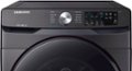 Alt View Zoom 2. Samsung - Open Box 4.5 Cu. Ft. 10-Cycle High-Efficiency Front-Loading Washer with Steam - Black Stainless Steel.