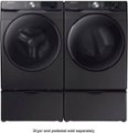 Alt View Zoom 6. Samsung - Open Box 4.5 Cu. Ft. 10-Cycle High-Efficiency Front-Loading Washer with Steam - Black Stainless Steel.