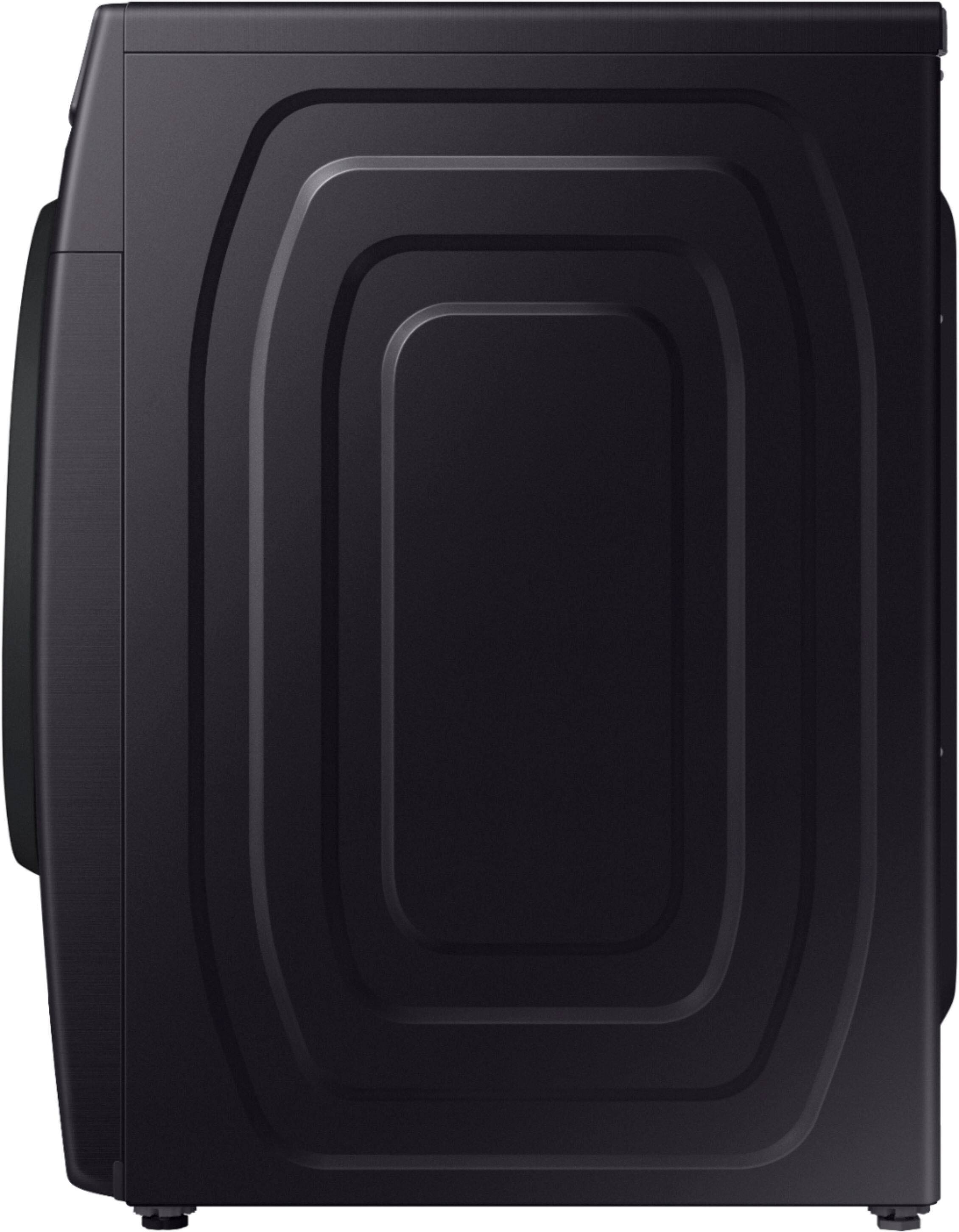 Alt View 20. Samsung - Open Box 7.5 Cu. Ft. Stackable Electric Dryer with Sensor Dry - Black Stainless Steel.