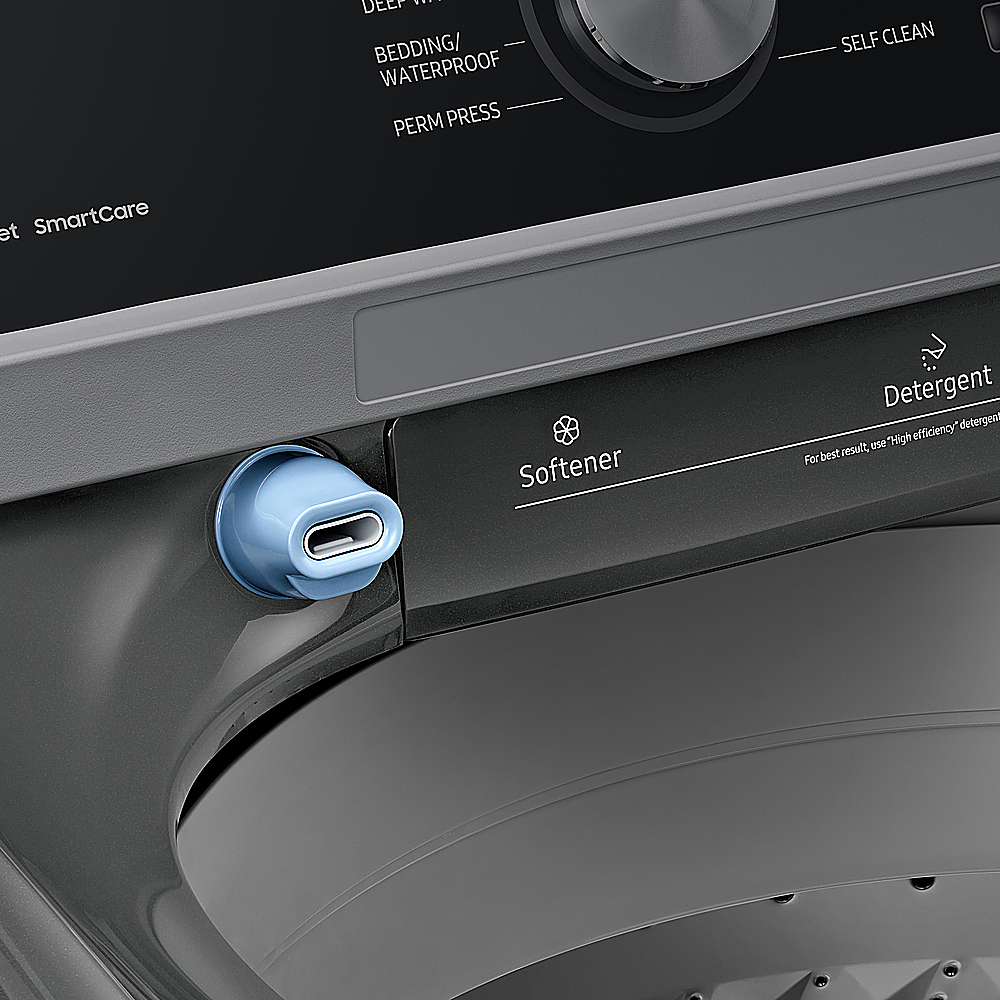 Samsung - 4.5 Cu. Ft. High Efficiency Top Load Washer with Active WaterJet - Platinum