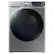 Front. Samsung - Open Box 7.5 cu. ft. Smart Electric Dryer with Steam Sanitize+ - Platinum.