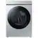 Front. Samsung - Open Box BESPOKE 7.6 cu. ft. Ultra Capacity Gas Dryer with Super Speed Dry and AI Smart Dial - Silver Steel.