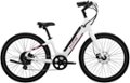 Front. Aventon - Pace 500.3 Step-Through Ebike w/ up to 60 mile Max Operating Range and 28 MPH Max Speed - Ghost White.