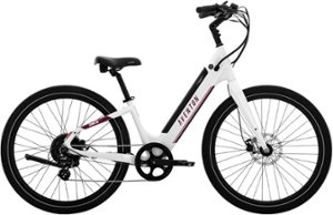 Aventon - Pace 500.3 Step-Through Ebike w/ up to 60 mile Max Operating Range and 28 MPH Max Speed - Large - Ghost White - Front_Zoom