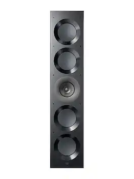 KEF - Ci5160REFM-THX In Wall Speaker (Each) - Black with gray driver