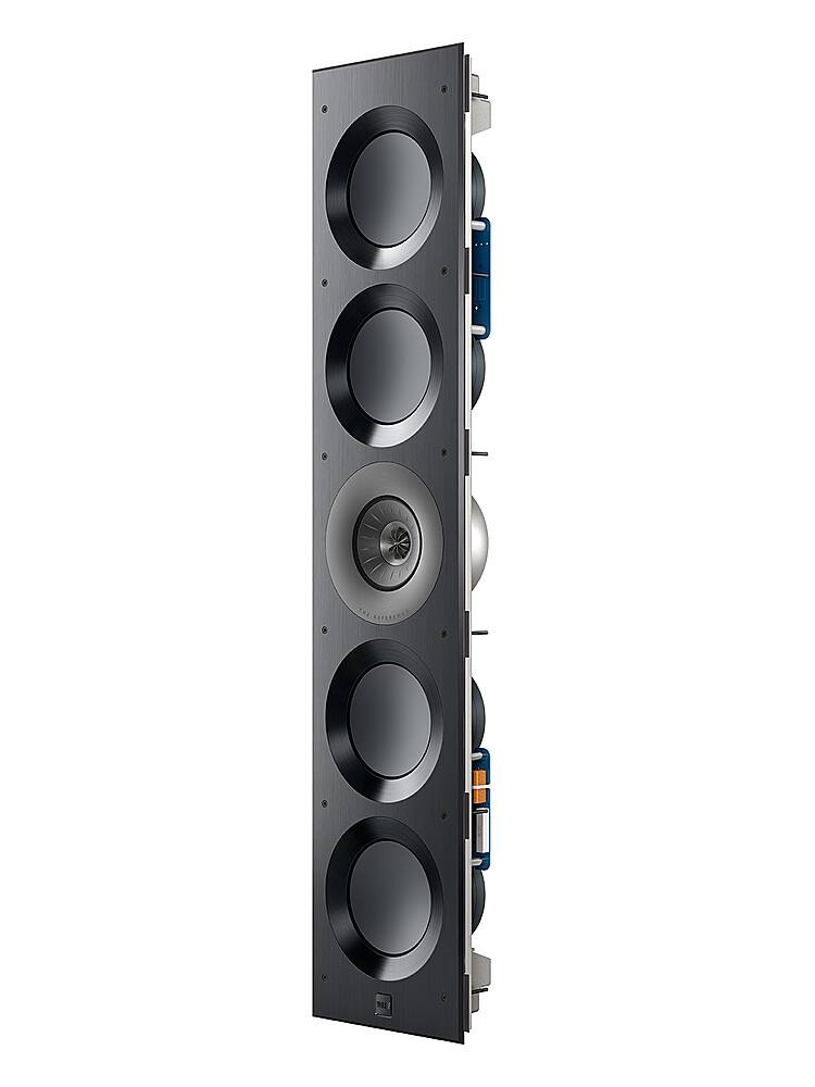 Alt View 11. KEF - Ci5160REFM-THX In Wall Speaker (Each) - Black with gray driver.