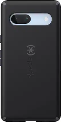 Front. Speck - ImpactHero Case for Google Pixel 7a - Black/Slate Grey.