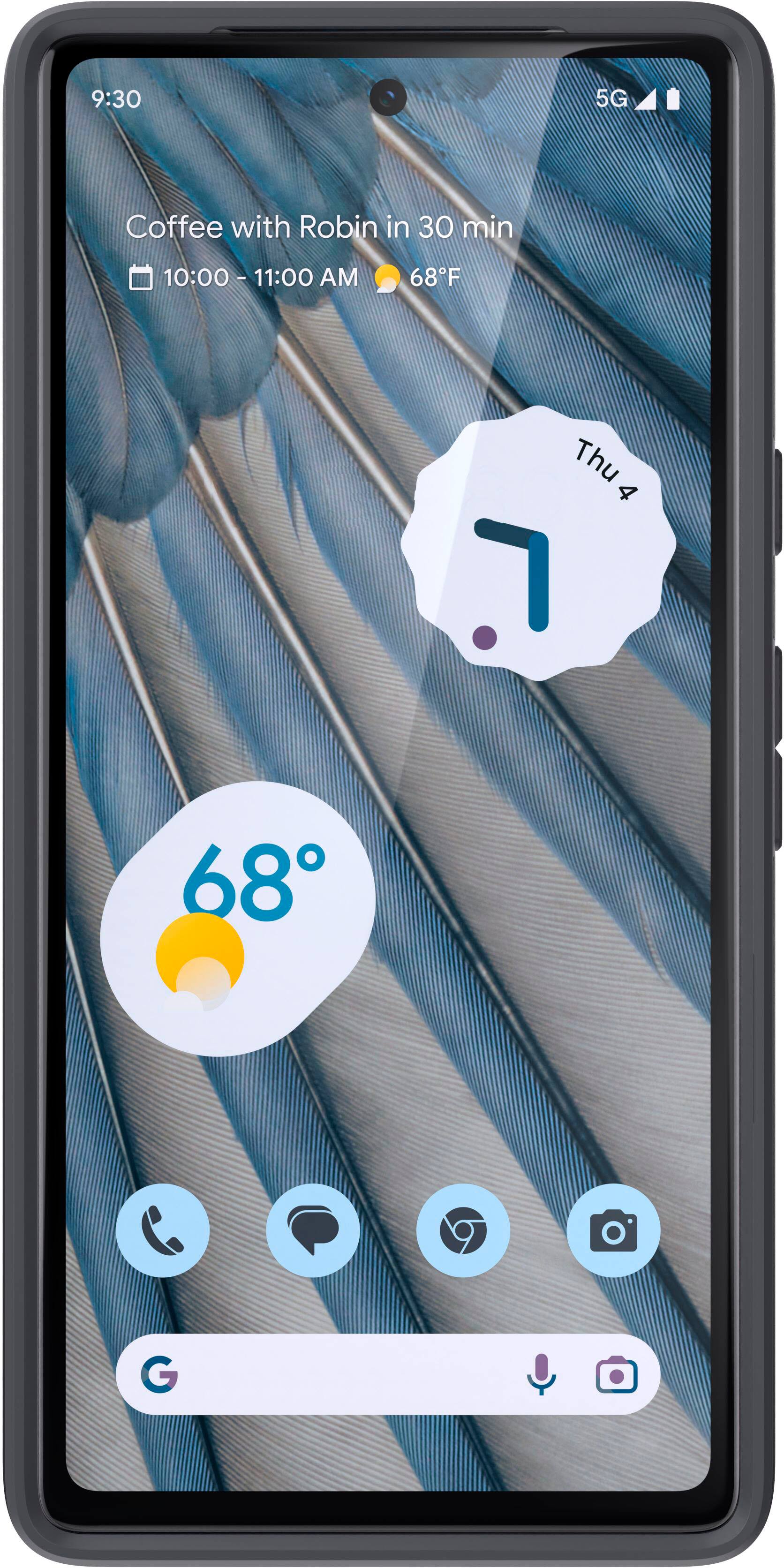Alt View 3. Speck - ImpactHero Case for Google Pixel 7a - Black/Slate Grey.