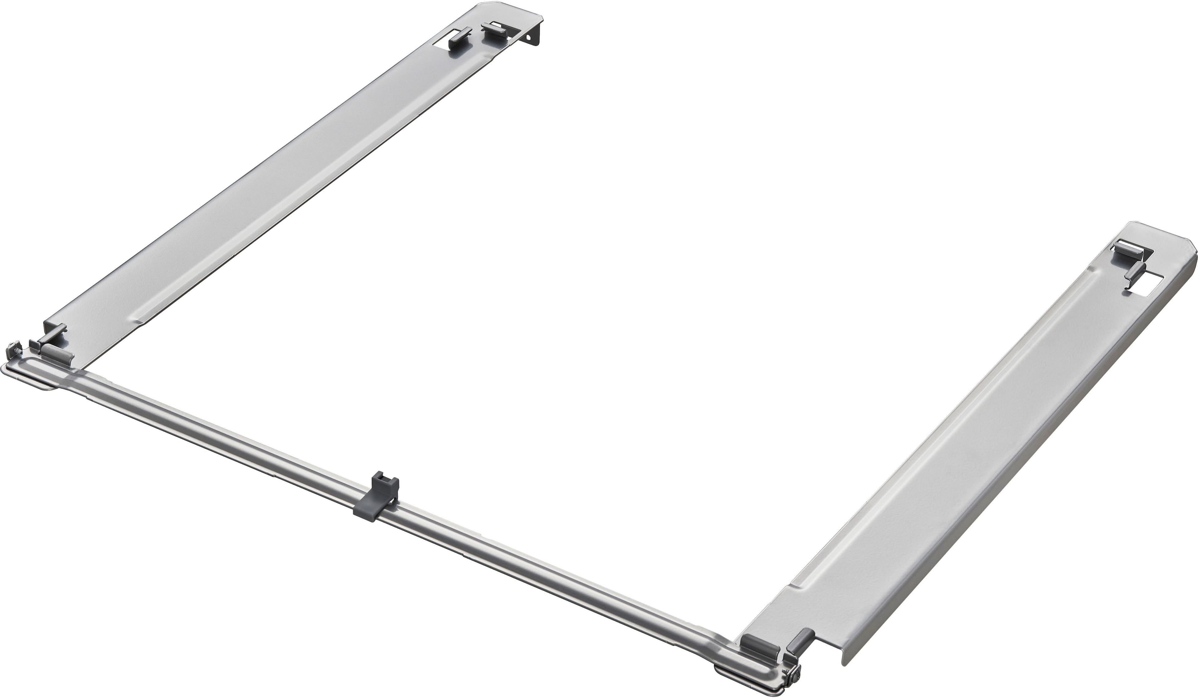 Stacking Kit for Most 27" LG Washers and Dryers - Silver - Front_Zoom