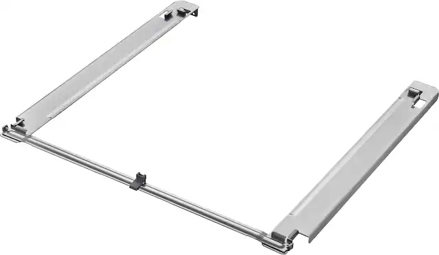 Front. LG - 27" Stack Kit - Silver.