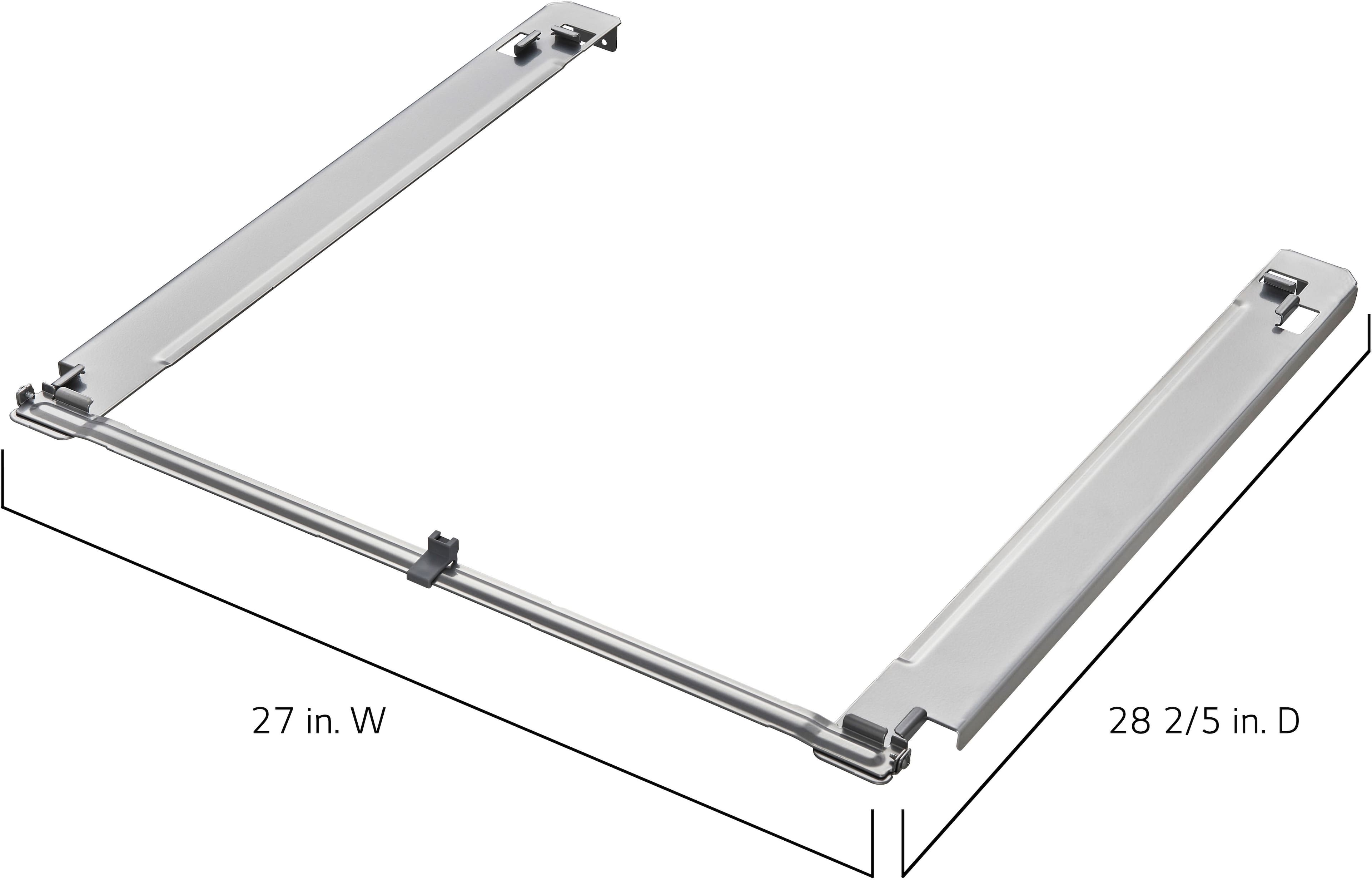 Alt View 11. LG - 27" Stack Kit - Silver.