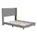 Front. Alamont Home - Hollis Full Size Upholstered Platform Bed with Wingback Headboard - Gray.