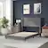Alt View 14. Alamont Home - Hollis Full Size Upholstered Platform Bed with Wingback Headboard - Gray.