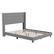 Front. Alamont Home - Hollis Queen Size Upholstered Platform Bed with Wingback Headboard - Gray.