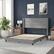 Alt View 14. Alamont Home - Hollis Queen Size Upholstered Platform Bed with Wingback Headboard - Gray.