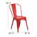 Alt View 13. Alamont Home - All-Weather Commercial Stack Chair & Poly Resin Seat - Red/Red.