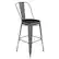 Front. Alamont Home - Lincoln Contemporary Resin Bar Height Stool - Clear Coated/Black.