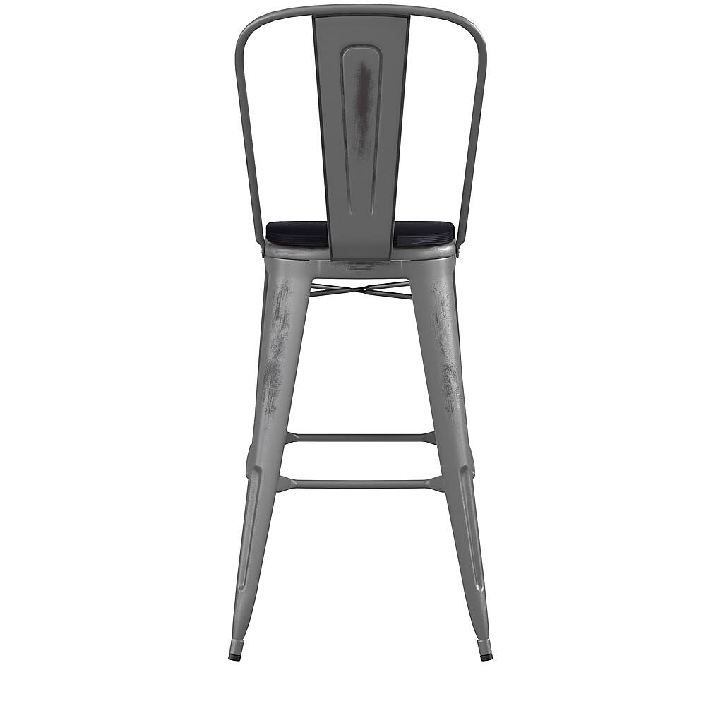Alt View 17. Alamont Home - Lincoln Contemporary Resin Bar Height Stool - Clear Coated/Black.