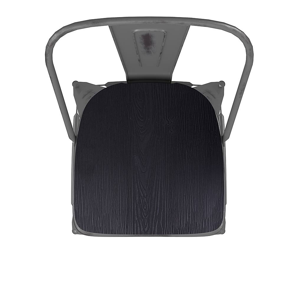 Alt View 19. Alamont Home - Lincoln Contemporary Resin Bar Height Stool - Clear Coated/Black.
