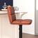 Alt View 15. Alamont Home - Hughes Modern Leather/Faux Leather Adjustable Height Barstool (Set of 2) - Cognac/Black.