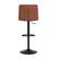 Alt View 16. Alamont Home - Hughes Modern Leather/Faux Leather Adjustable Height Barstool (Set of 2) - Cognac/Black.