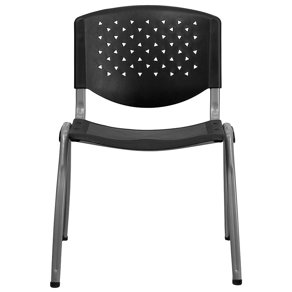Alt View 11. Alamont Home - 881 lb. Capacity Plastic Stack Chair with Powder Coated Frame - Black.