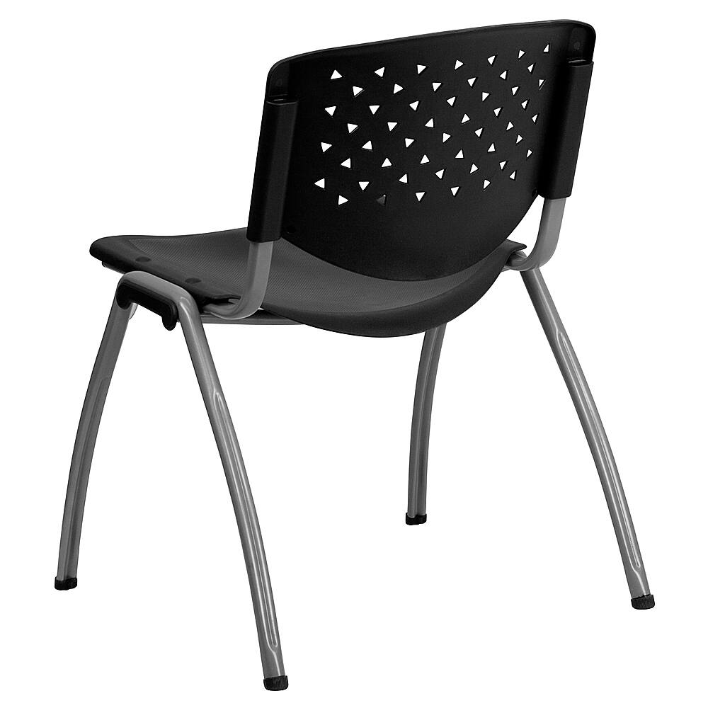 Alt View 14. Alamont Home - 881 lb. Capacity Plastic Stack Chair with Powder Coated Frame - Black.