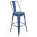 Front. Alamont Home - Kai All-Weather Commercial Bar Stool with Removable Back/Poly Seat-Blue/Teal - Blue/Teal-Blue.