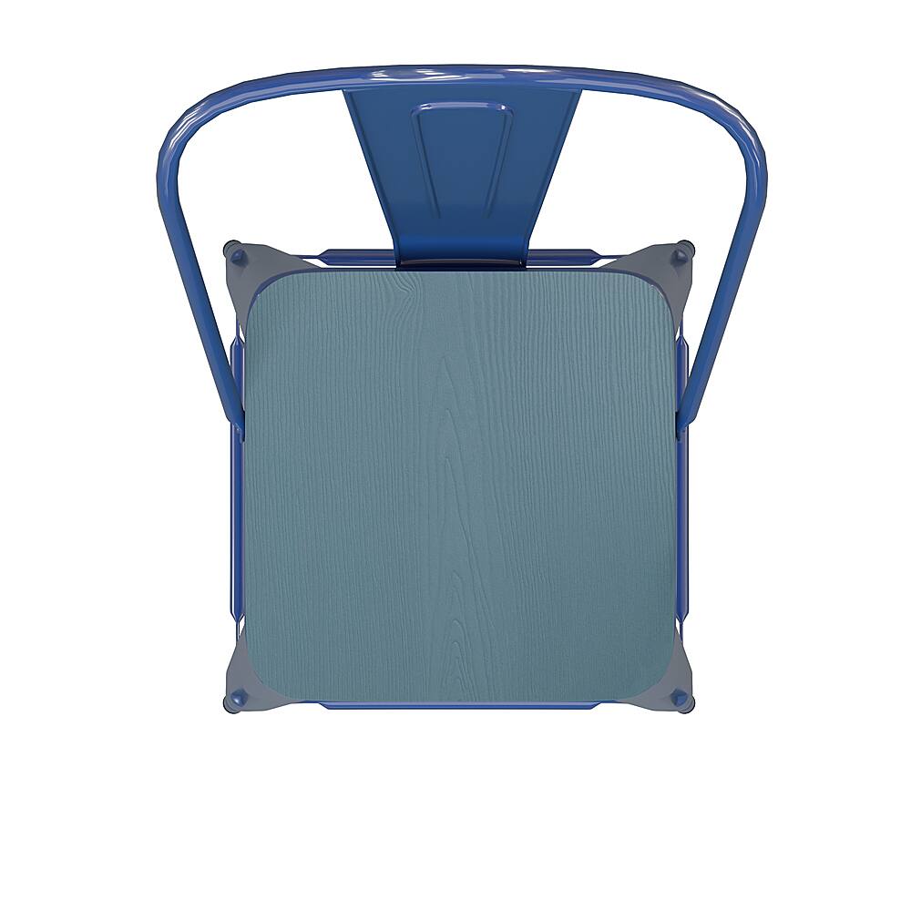 Alt View 19. Alamont Home - Kai All-Weather Commercial Bar Stool with Removable Back/Poly Seat-Blue/Teal - Blue/Teal-Blue.