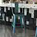 Alt View 16. Alamont Home - Carly All-Weather Bar Height Stool with Poly Resin Seat - Kelly-Blue Teal/Black - Kelly Blue-Teal/Black.