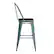 Alt View 18. Alamont Home - Carly All-Weather Bar Height Stool with Poly Resin Seat - Kelly-Blue Teal/Black - Kelly Blue-Teal/Black.