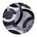 Front. Alamont Home - Harken Collection Modern Round Geometric Design Area Rug 8' x 8' - Gray.