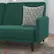 Alt View 14. Alamont Home - Convertible Split Back Futon Sofa Sleeper with Wooden Legs - Emerald.