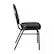 Alt View 18. Alamont Home - Commercial Dome Back Stacking Banquet Chair with Metal Frame - Black Vinyl/Silver Vein Frame.
