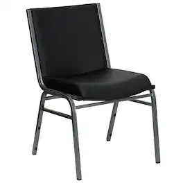 Alamont Home - Heavy Duty Stack Chair - Black Vinyl