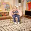 Alt View 13. Alamont Home - Kids Folding Faux Fur Saucer Chair for Playroom or Bedroom - Blush/Soft Gold.