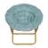 Alt View 11. Alamont Home - Folding XL Faux Fur Saucer Chair for Dorm or Bedroom - Dusty Aqua/Soft Gold.