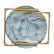 Alt View 17. Alamont Home - Folding XL Faux Fur Saucer Chair for Dorm or Bedroom - Dusty Aqua/Soft Gold.