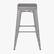 Alt View 16. Alamont Home - Cierra Industrial Resin Backless Bar Stool (Set of 4) - Silver/Gray.