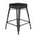 Front. Alamont Home - Cierra Industrial Resin Backless Counter Stool (Set of 4) - Black/Black.