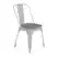 Front. Alamont Home - All-Weather Commercial Stack Chair & Poly Resin Seat - White/Gray.