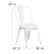 Alt View 13. Alamont Home - All-Weather Commercial Stack Chair & Poly Resin Seat - White/Gray.