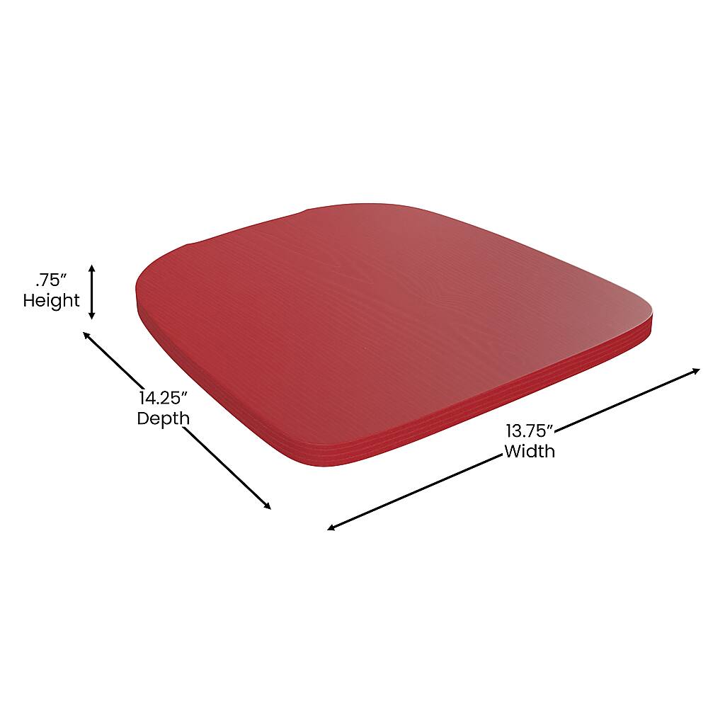 Alt View 14. Alamont Home - Carly All-Weather Bar Height Stool with Poly Resin Seat - Kelly Red/Red - Kelly Red/Red.