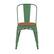 Alt View 11. Alamont Home - All-Weather Commercial Stack Chair & Poly Resin Seat - Green/Teak.