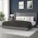 Alt View 12. Alamont Home - Hollis King Size Upholstered Platform Bed with Wingback Headboard - Gray.