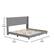 Alt View 13. Alamont Home - Hollis King Size Upholstered Platform Bed with Wingback Headboard - Gray.