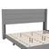 Alt View 18. Alamont Home - Hollis King Size Upholstered Platform Bed with Wingback Headboard - Gray.