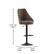 Alt View 13. Alamont Home - Chrishelle Modern Leather/Faux Leather Adjustable Height Pedestal Bar Stool (Set of 2) - Brown.